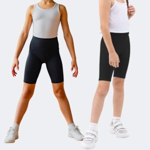 Kit 2 Short Bermuda Legging Menina Infantil Juvenil Preto